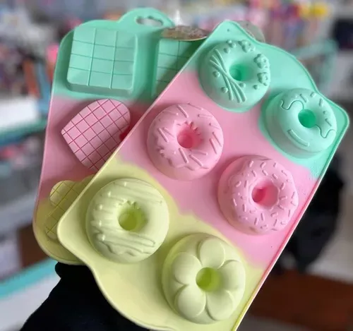 Molde silicona donas decoradas 
