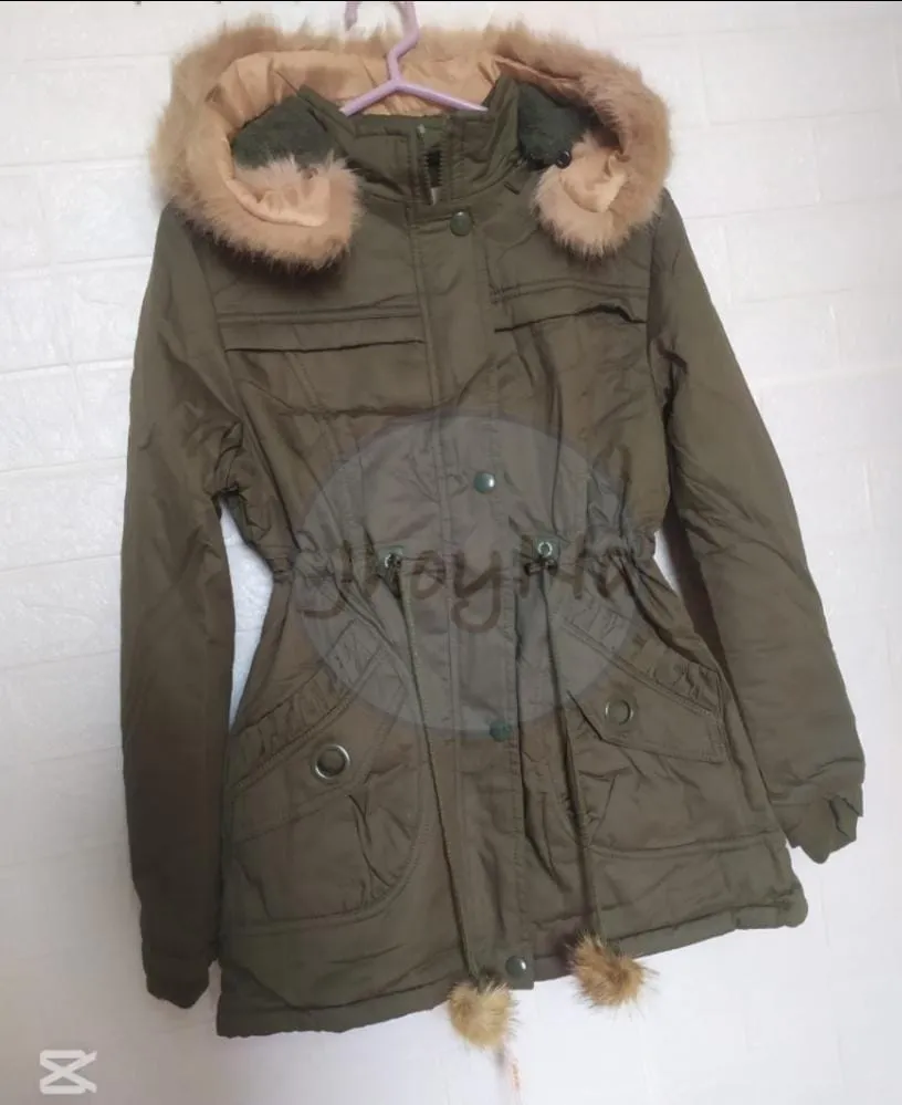 Parkas color Verde Militar