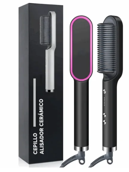 Cepillo Alisador de Pelo Eléctrico
