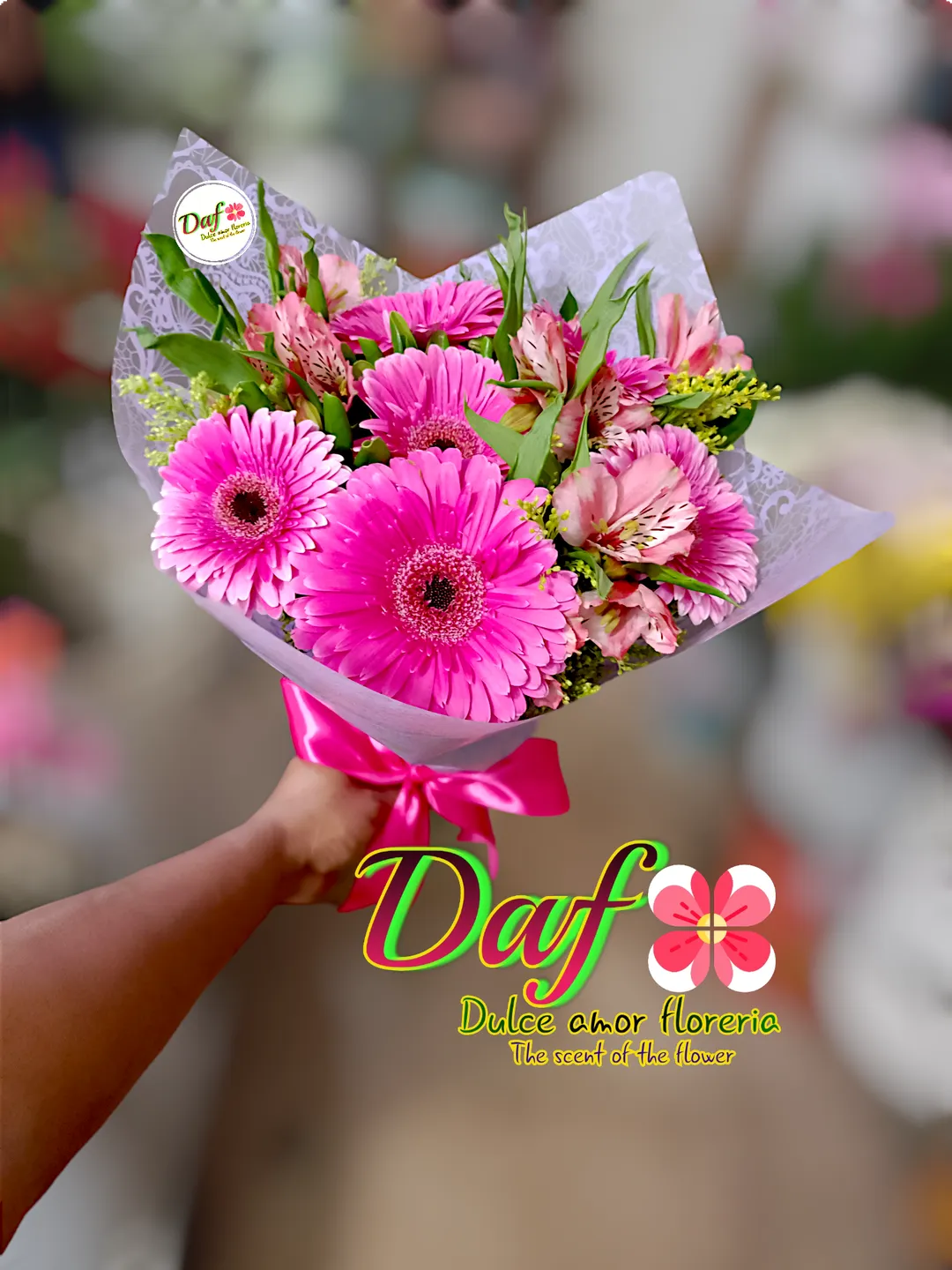 BOUQUET 💐 DELUXE 6 GERBERAS 