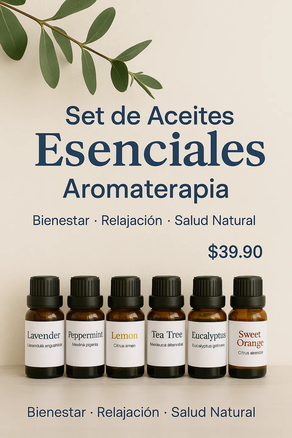 Set de Aceites Esenciales Aromaterapia