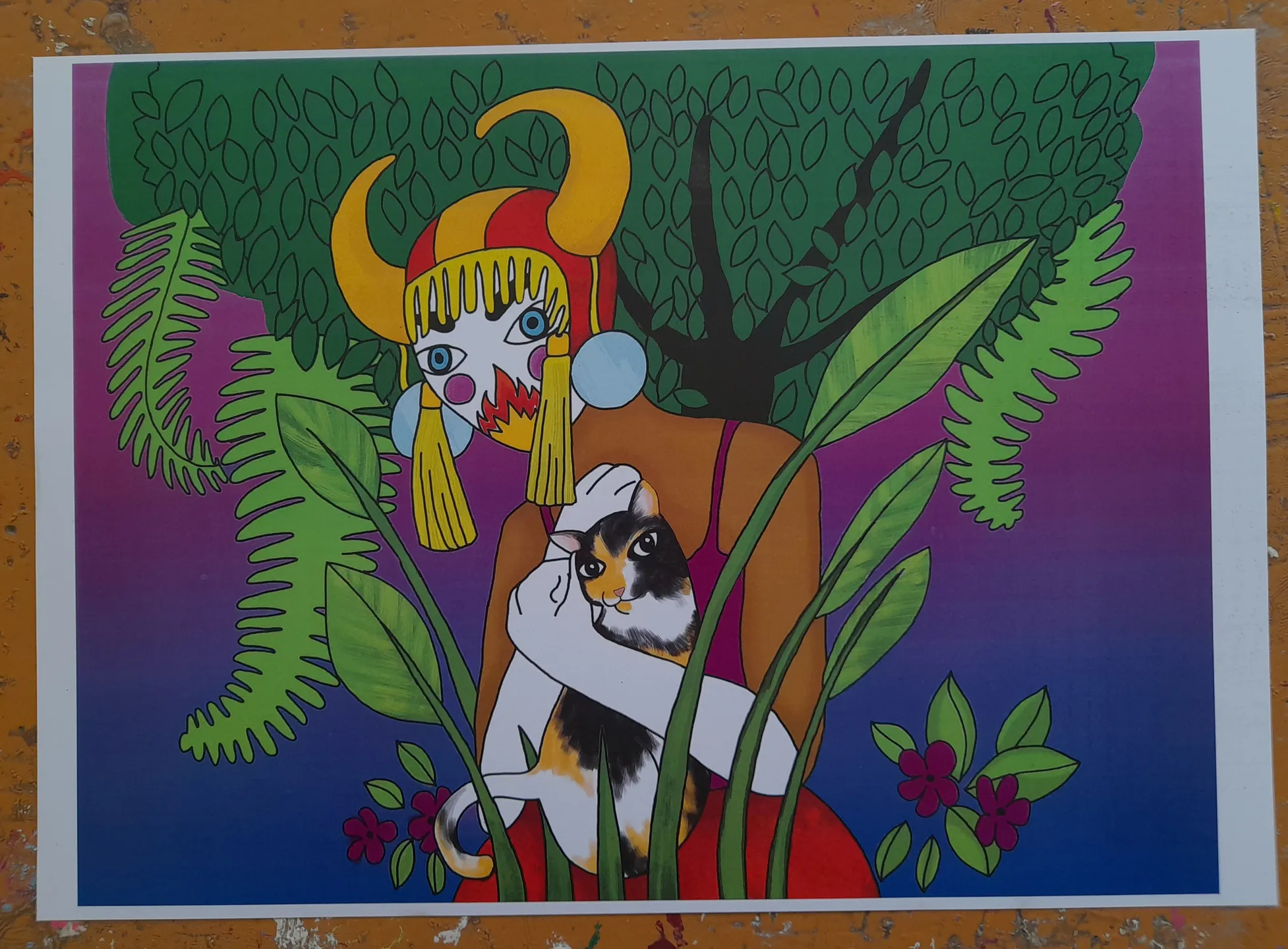 Ilustración Diablito carnaval 