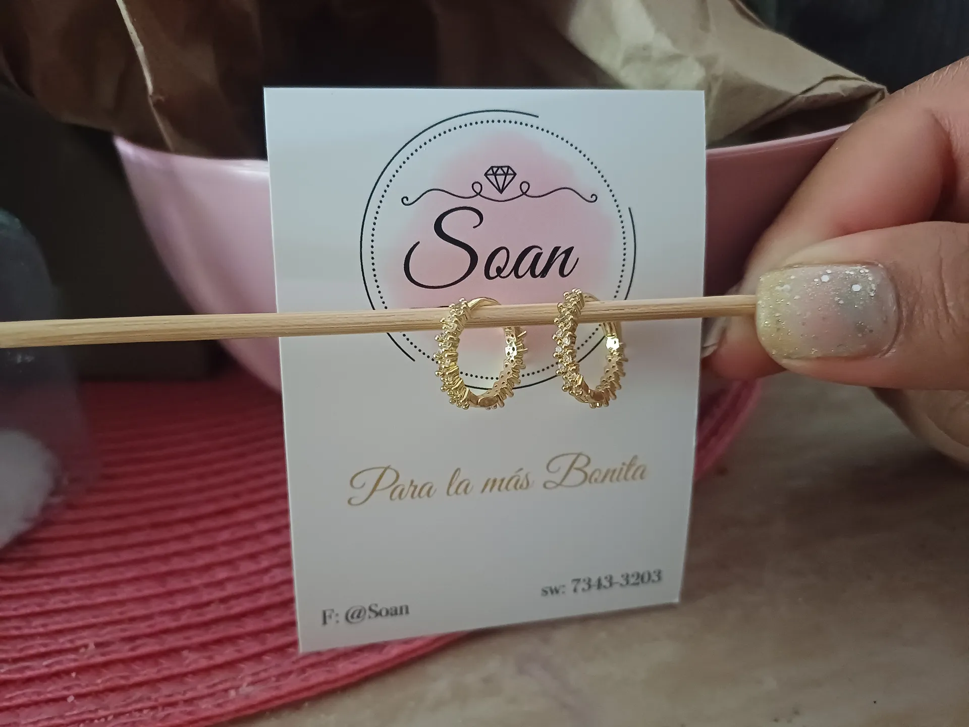 Argollas con zirconias 
