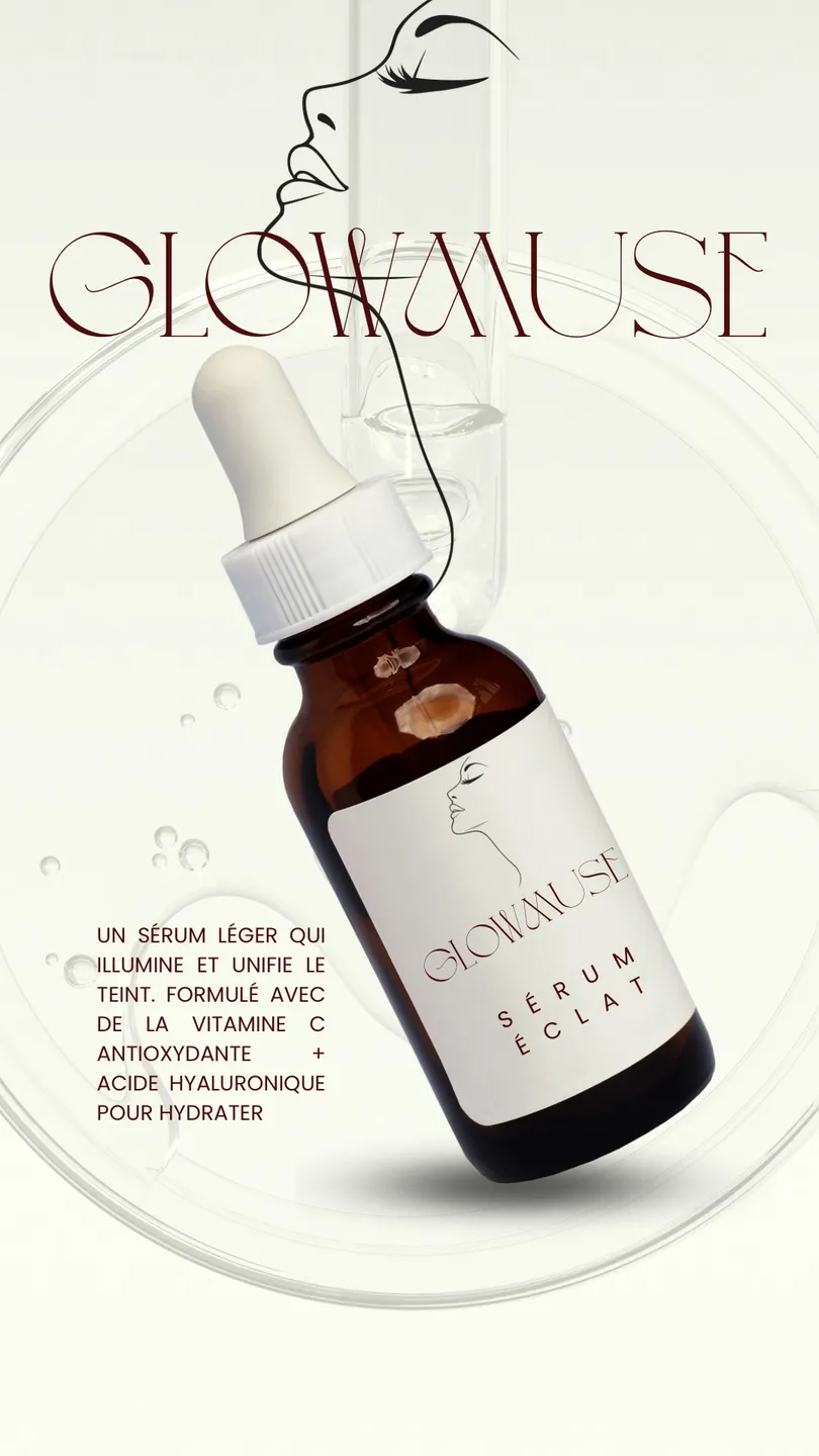 Sérum Éclat GlowMuse – Vitamine C & Hyaluronique