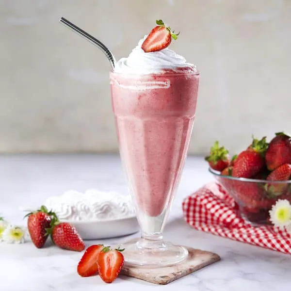 Malteada de fresa 