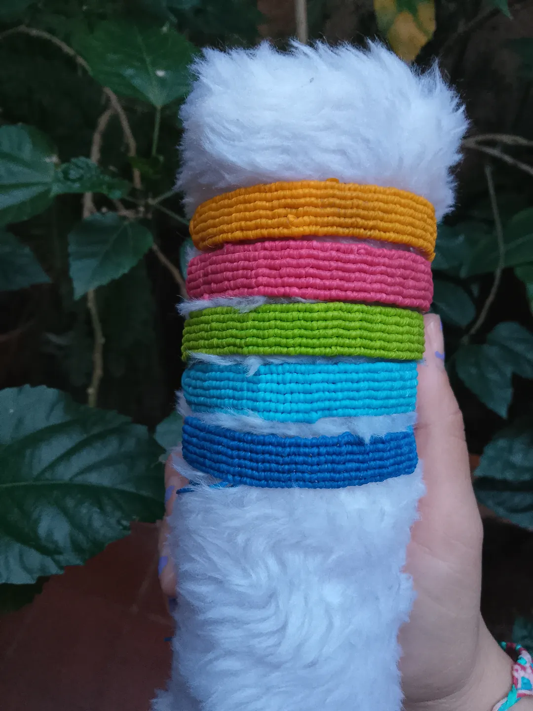 Pulseras tejidas | anchas