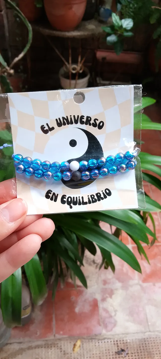 Pulseras yin y yang | Blue jade