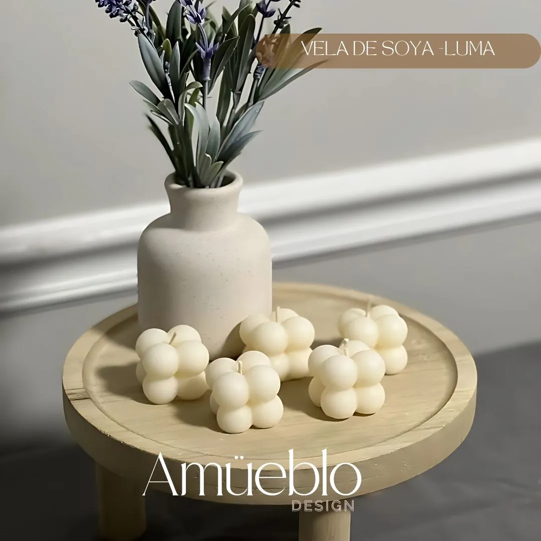 SET 4 MINI  VELAS BUBBLE - LUMA