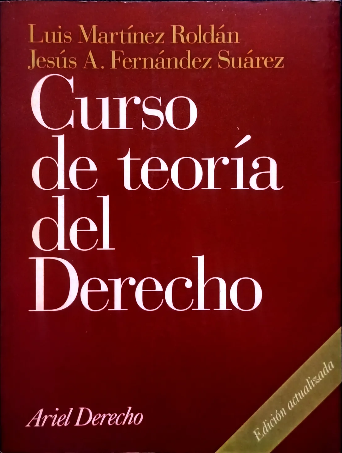 Curso de teoría del derecho 