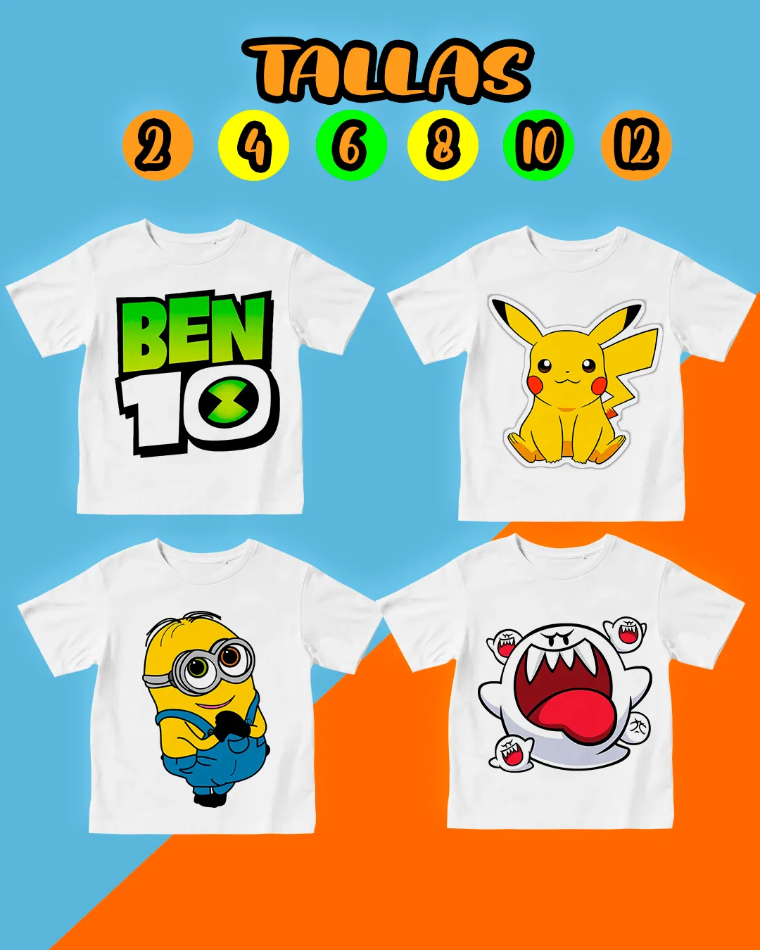 Niños 2,4,6,8,10,12