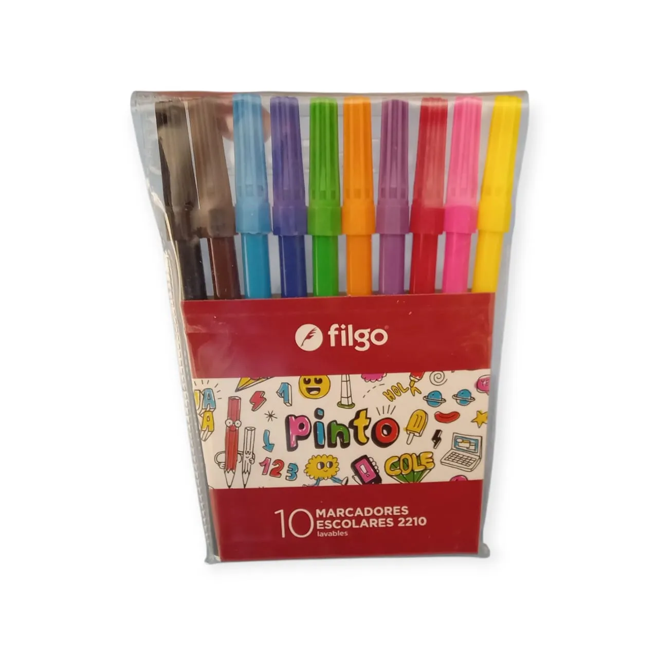 FIBRAS MARCADORES DE COLORES  FILGO x10