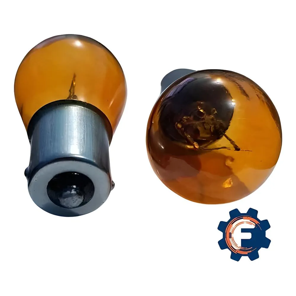 BOMBILLO 12V 1 CONTACTO (AMBAR)(CAJA 10 UNIDS)