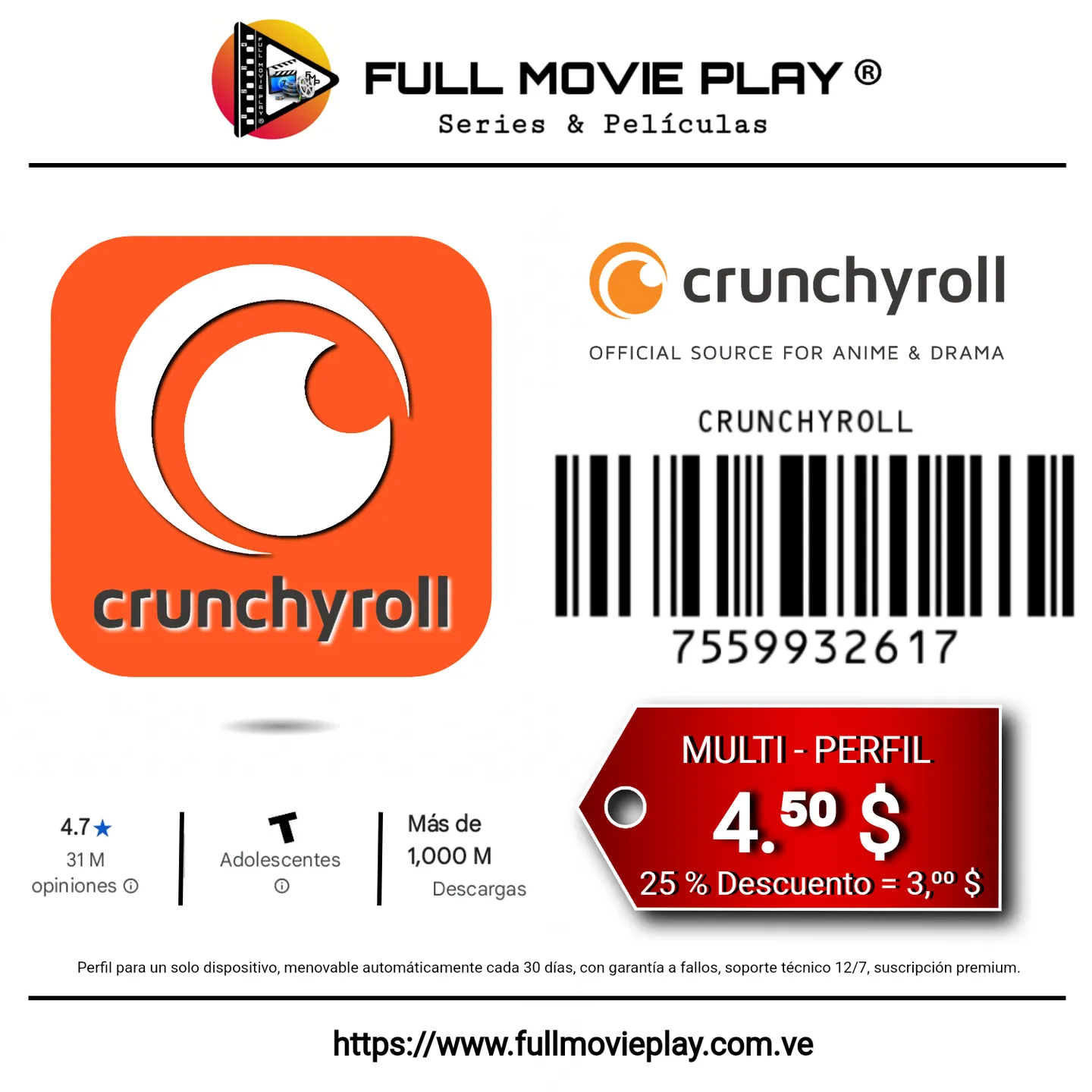 Perfil: CRUNCHYROLL