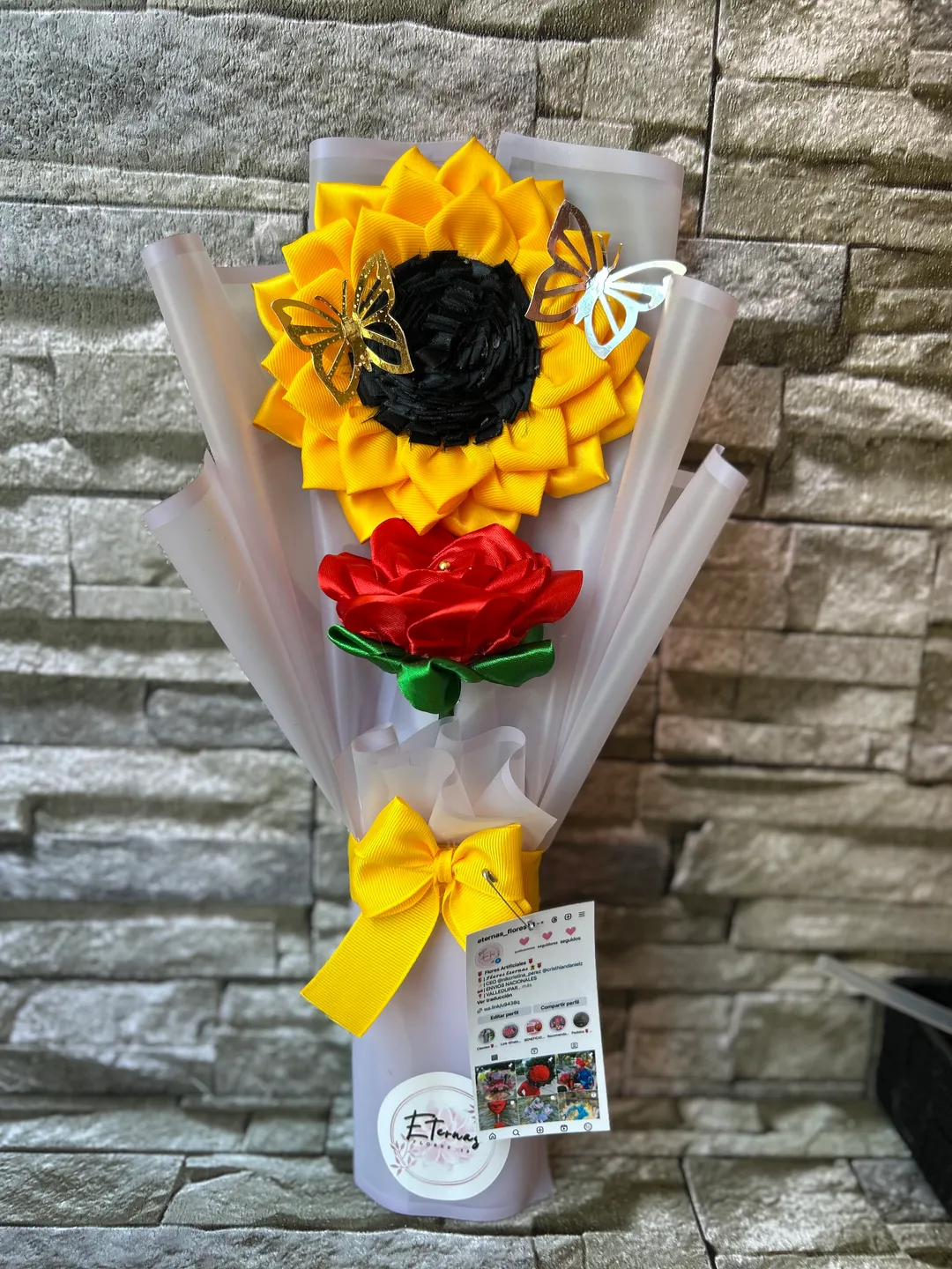 Girasol Jumbo + Rosa Eterna 🌻🌹