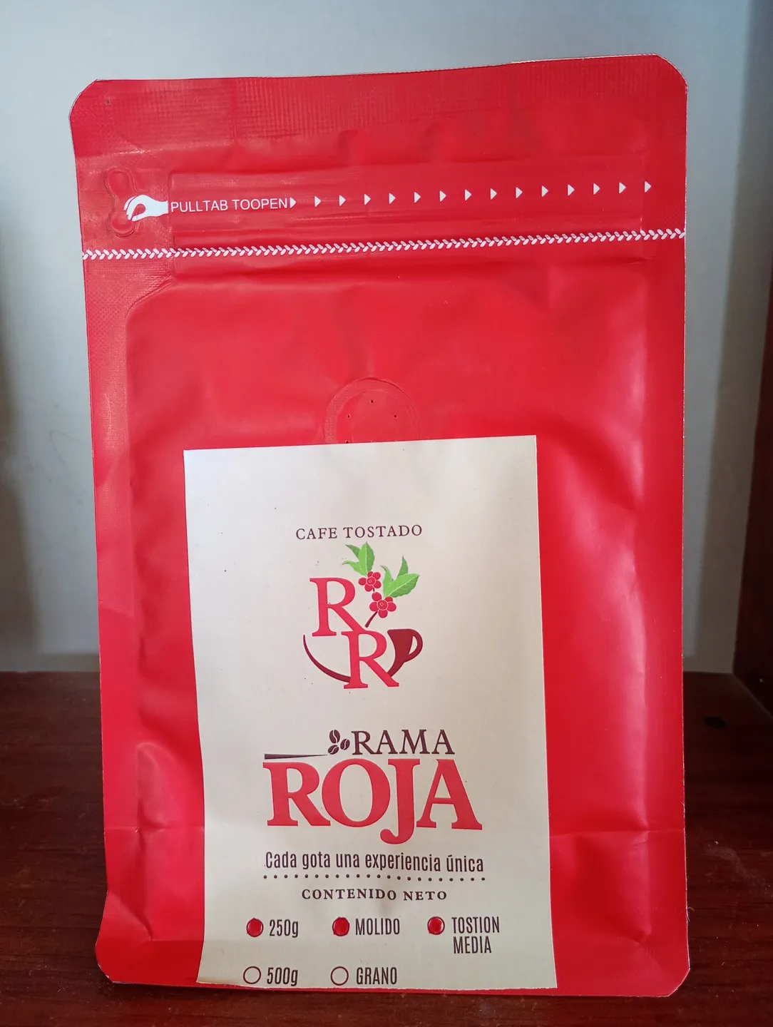 Café molido de 250 gramos 