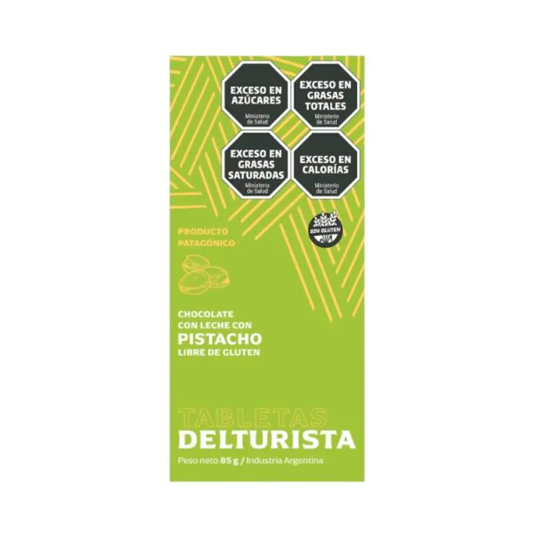 Tableta Chocolate con Leche de Pistacho