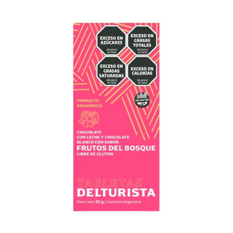 Tableta Chocolate con Leche y Chocolate Blanco con Frutos del Bosque