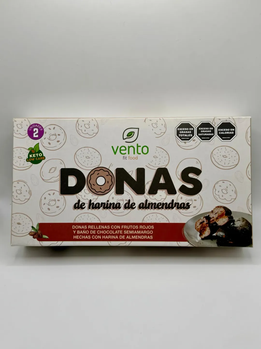 DONAS KETO DE FRUTOS ROJOS 