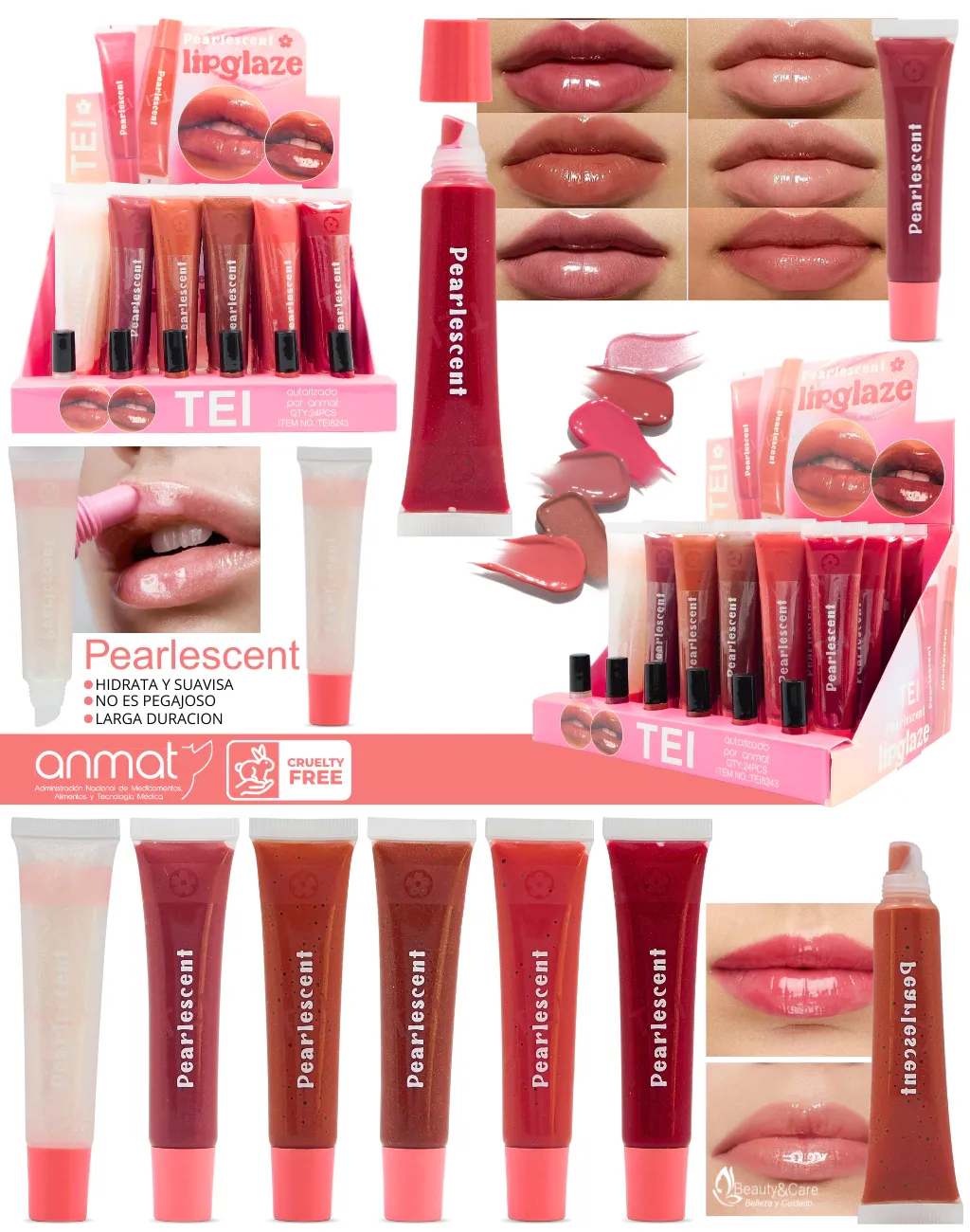 Labial Liquido Lipglaze Pearlescent TEI